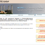 NTPC Experience Engineer 2020